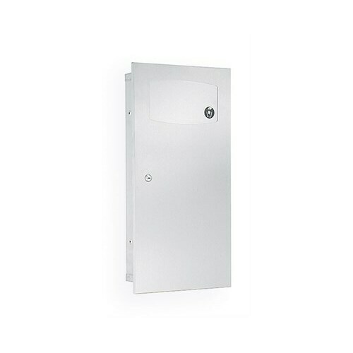 Bradley 3257-100000 Waste Receptacle, Semi-Rec, 2.8 Gal